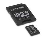 Kingston Micro SD Class 4 4GB with 2 Adapters
