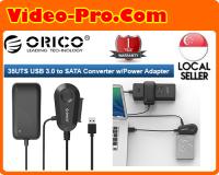 Orico 35UTS USB 3.0 to SATA Converter Adapter Cable for 2.5/3.5 Inch HDD/SSD with Power Supply and LED Indicator