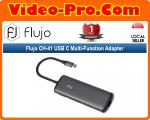 Flujo CH-41 USB C Multi-Function Adapter - 1 x 4K HDMI, 1 x Gigabit Ethernet, TF/SD Card Reader, 2 x USB3.0