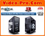 Fractal Design Focus G Black ATX Mid Tower Computer Case FD-CA-FOCUS-G-BK-W