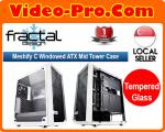 Fractal Design Meshify C White Tempered Glass Mid Tower Computer Case FD-CA-MESH-C-WT-TG