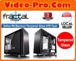 Fractal Design Define R6 Blackout Tempered Glass eATX Brushed Aluminium PC Case FD-CA-DEF-R6-BKO-TG