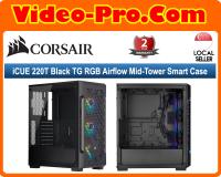 Corsair 3000D Black Airflow Mid-Tower Case w/3x AR120 RGB Fan CC-9011255-WW