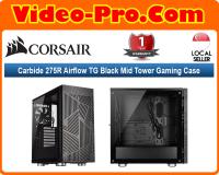 Corsair Carbide 275R Airflow TG Black Mid Tower Gaming Case CC-9011181-WW