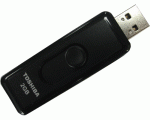 Toshiba PA3708L Retractable USB 8GB Flash Drive (Black)