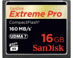 SanDisk Extreme Pro CompactFlash 16GB CF Card 160MB/s SDCFXPS-016G-X46