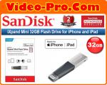 Sandisk iXpand Mini 32GB SDIX40N Flash Drive USB 3.0 with Lightning Connector for iPhones, iPads & Computers SDIX40N-032G-GN6NN 2-Years Local Warranty