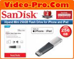 Sandisk iXpand Mini 256GB SDIX40N Flash Drive USB 3.0 with Lightning Connector for iPhones, iPads & Computers SDIX40N-256G-GN6NE 2-Years Local Warranty