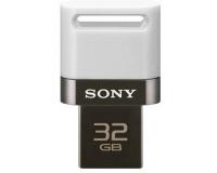 Sony 32GB MicroVault OTG On-The-Go Smartphone USB Flash Drive White