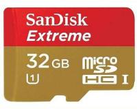 SanDisk Extreme microSDHC 32GB Class 10 UHS-I 45Mbps with Adapter SDSDQXL-032G-G46A