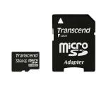 Transcend 32GB microSDHC Class 4 Memory Card with Adapter TS32GUSDHC4