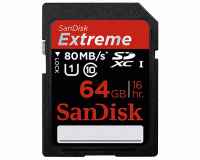 SanDisk Extreme Plus SDXC 64GB Class 10 UHS-1 80MB/s SDSDXS-064G-X46