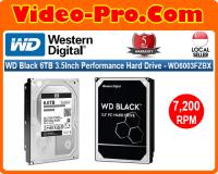 WD Black 6TB 3.5Inch Performance Hard Dish Drive 7200 RPM, SATA 6 Gb/s, 256MB Cache, WD6003FZBX