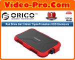 Orico 2769U3 Red Silicon Gel 2.5Inch Triple-Protection USB 3.0 HDD Enclosure