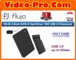 Flujo HD-25 2.5Inch SATA lll Hard Drive / SSD USB 3.0 Enclosure