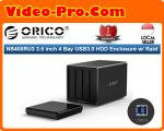 Orico NS400RU3-BK-PRO 3.5inch 4Bay USB3.0 Hard Drive Enclosure with RAID