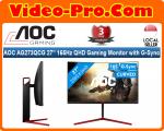 AOC AG273QCG 27Inch 165Hz QHD Gaming Monitor with G-Sync