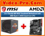 2-in-1 Bundle MSI B450 TomaHawk Motherboard Bundle with AMD Ryzen 5 2600x 6-Core CPU