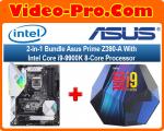 2-in-1 Bundle Asus Prime Z390-A Motherboard Bundle With Intel Core i9-9900K 8-Core Processor