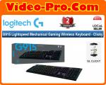 Logitech G915 LightSpeed Wireless RGB Mechanical Gaming Wireless Keyboard Clicky 920-009228 2-Years Local Warranty