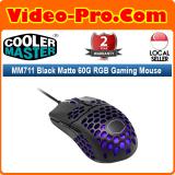 Cooler Master MM830 Black Gaming Mouse with 24000 DPI Sensor, Hidden D-Pad Buttons, 4-ZONE RGB, and Precision Wheel MM-830-GKOF1