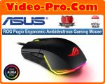 Asus ROG Pugio Gaming Mouse Aura RGB USB Wired Optical Ergonomic Ambidextrous Gaming Mouse