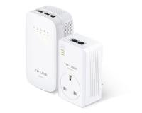 TP-Link WPA4530 Kit AV500 Powerline 300 M Wi-Fi Extender/Wi-Fi Booster/Hotspot with AC Pass Through, Multiple Ethernet (TL-WPA4230P + TL-PA4020P)