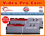 G.Skill Trident Z DDR4-3200 32GB (2 x 16GB) 288-Pin DDR4 SDRAM  PC4-25600 Desktop Memory Model F4-3200C16D-32GTZ