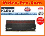 Klevv Cras II Red LED DDR4-2666 16GB (1x16GB) RAM