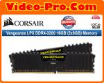 Corsair Vengeance LPX DDR4-3200 16GB (2x8GB) 288-Pin PC4-25600 Black Desktop Memory Model CMK16GX4M2E3200C16