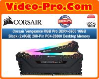 Corsair Vengeance RGB Pro SL DDR4-3200 16GB Black (2x8GB) 288-Pin PC4-25600 Desktop Memory CMH16GX4M2E3200C16