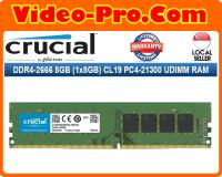 Crucial DDR4-2666 8GB (1x8GB) 1.2V CL19 Non-ECC PC4-21300 CT8G4DFRA266 UDIMM RAM