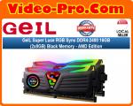 GeIL Super Luce RGB Sync DDR4-2400 16GB (2x8GB) Black 288-Pin PC4-19200 Desktop Memory Model GALS416GB2400C16DC