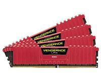 Corsair Vengeance LPX DDR4-2666 16GB (4x4GB) 288-Pin PC4-21300 Red Desktop Memory Model CMK16GX4M4A2666C15R