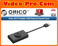 Orico SC2 Portable USB External Sound Card Microphone Earphone Two-in-One With 3-Port Output Volume Adjustable For Windows/Mac/Linux
