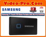 Samsung T7 Touch 2TB Black Portable SSD MU-PC2T0S/WW