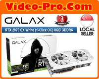 Galax RTX 2070 EX White (1-Click OC) 8GB GDDR6 Graphics Card
