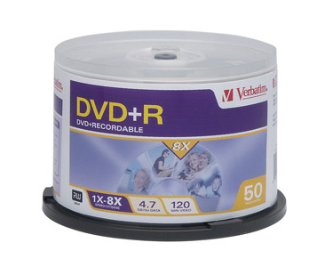 Verbatim 8x DvD+R 50pcs Cake Box
